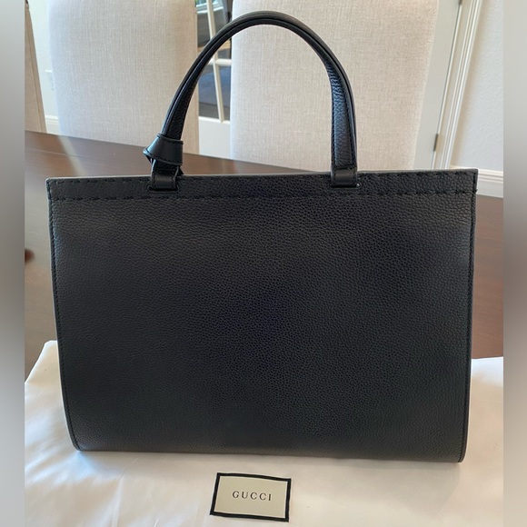 Gucci Collector’s Edition Black Animalier GG Marmont Top Handle Bag - RARE - Picture 3 of 17